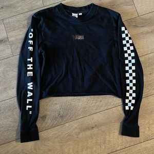 Women’s Vans long sleeve crop top